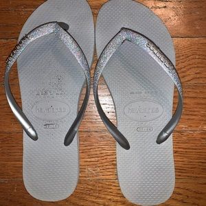 Havaianas Grey Flip Flops